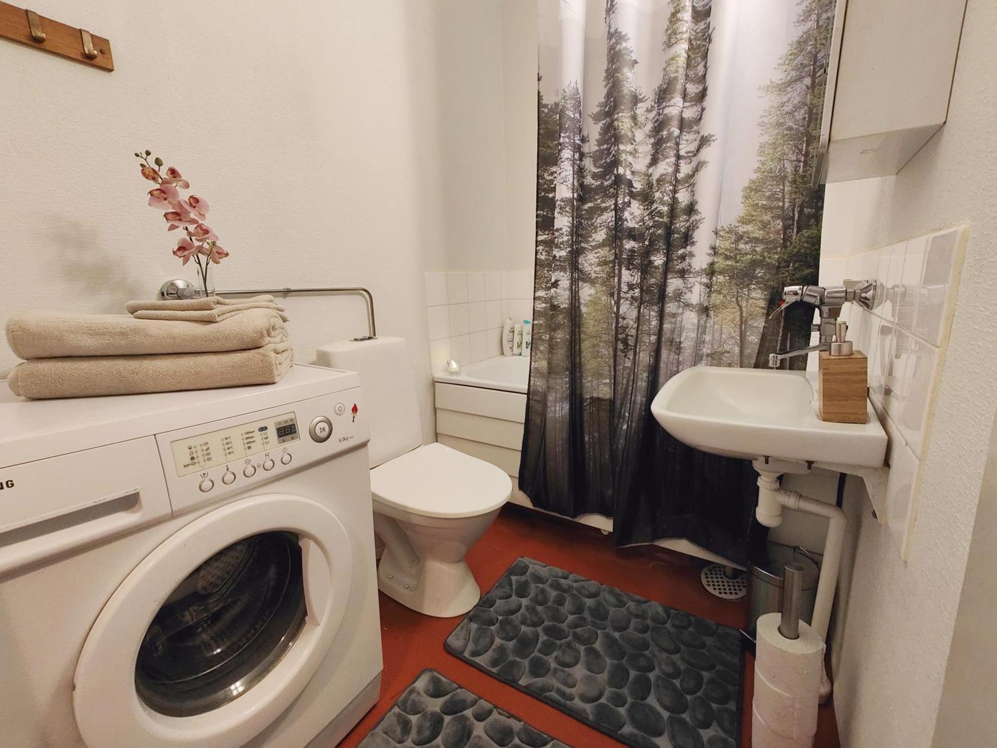 Spacious Apartment With Balcony And Free Wifi โรวานิเอมิ ภายนอก รูปภาพ